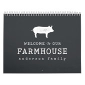 Welkom bij onze boerderij, Rustic Pig Hog Kalender (Hoes)