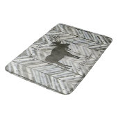 Welkom bij onze Cabin Moose Rustic Lodge Bath Deco Badmat (Gekanteld)