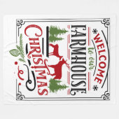 Welkom bij onze feestdag fleece deken (Voorkant (Horizontaal))