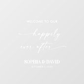 Welkom bij onze Happy Ever After Mirror Decal (Vel)