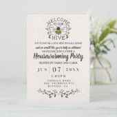 Welkom bij onze Honey Bee Spring Housewarming Kaart (Staand voorkant)