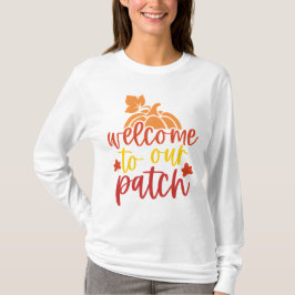 Welkom bij onze Patch Herfst Pumpkin T-shirt