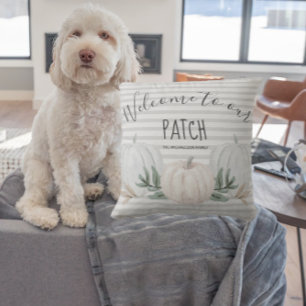 Welkom bij onze Patch Stripes en Pumpkins Herfst Kussen