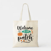 Welkom bij onze Pumpkin Patch Canvas tas (Achterkant)