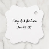 Welkom bij onze start bedankjes labels (Achterkant)