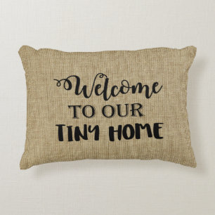 Welkom bij onze Tiny Home Worpkussen Accent Kussen