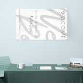 Welkom bij onze trouwbanner spandoek (Beurs)