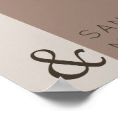 Welkom bij onze trouwkoffie poster (Hoek)