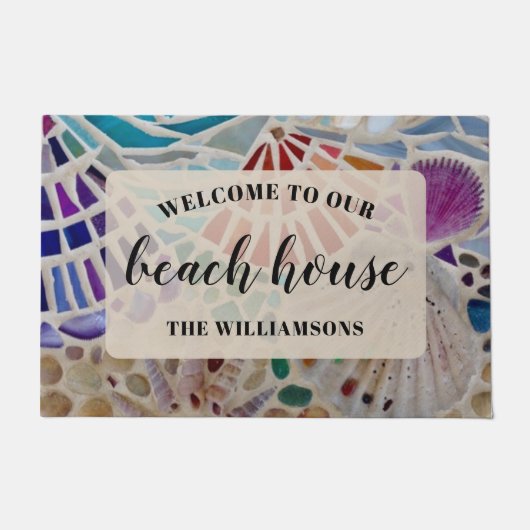 Welkom bij onze winkels op maat deurmat (Voorkant)