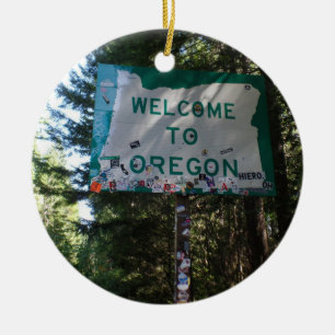 Welkom bij Oregon State Sign Ornament