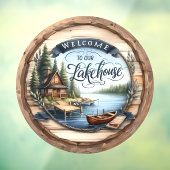 Welkom bij Our Lake House Raamsticker (Vel 3)