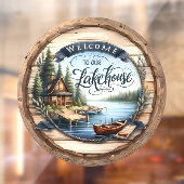 Welkom bij Our Lake House Raamsticker (Vel 2)