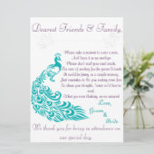 Welkom bij Peacock Note Station Kaart (Staand voorkant)