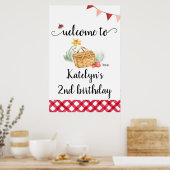 Welkom bij Picnic Birthday Poster (Keuken)