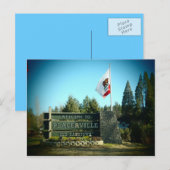 Welkom bij Placerville California Sign briefkaart (Voorkant / Achterkant)