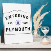 Welkom bij Plymouth MA Fotoplaat (Zijkant)