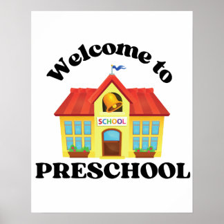Welkom bij Preschool: Helder en Vrolijk Poster