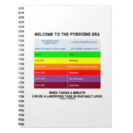 Welkom bij Pyrocene Era Air Quality Index Geek Notitieboek