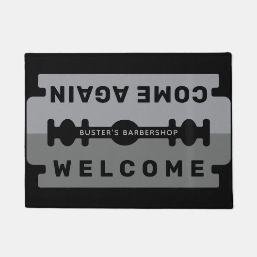 Welkom bij Razor Blade Mat Personaliseren (Voorkant)