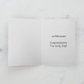 Welkom bij Retirement Lucky Dog Kaart (Binnen)