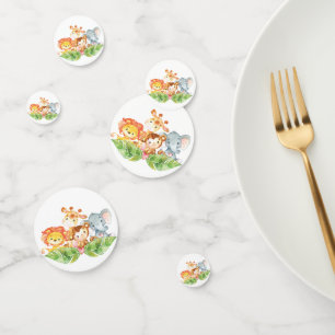 Welkom bij Safari Oerwoud Baby shower Confetti
