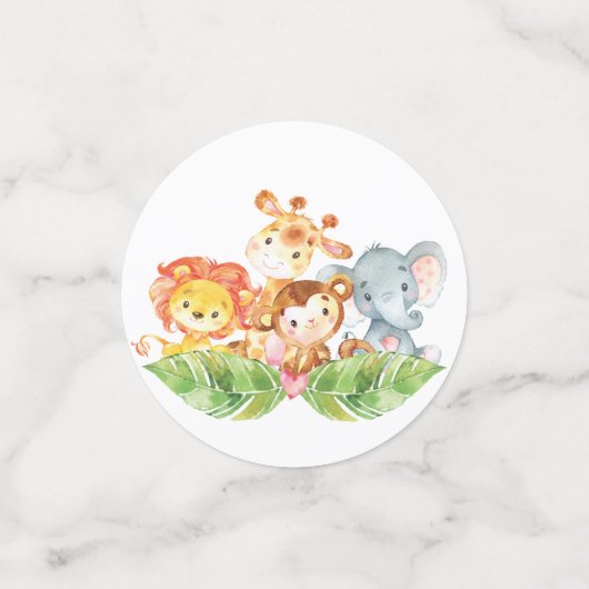 Welkom bij Safari Oerwoud Baby shower Confetti (Kleine voorkant)