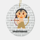 Welkom bij Sagittarius Zodiac Baby! Keramisch Ornament (Links)