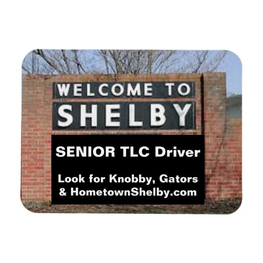 WELKOM BIJ SHELBY Senior TLC Driver Magneet (Horizontaal)