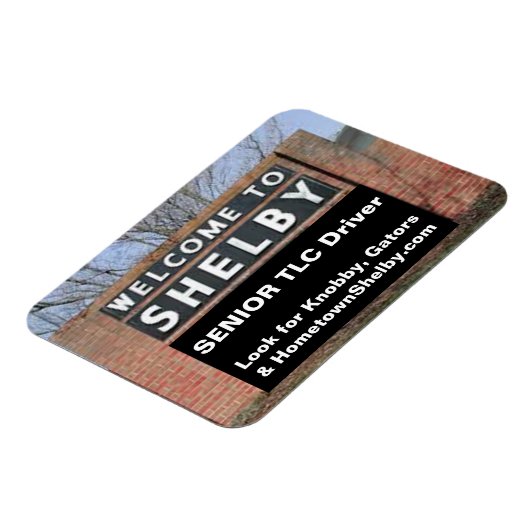 WELKOM BIJ SHELBY Senior TLC Driver Magneet (Linkerzijde)