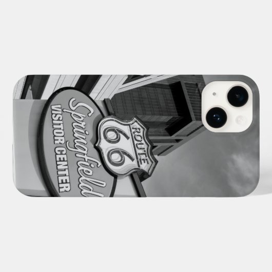 Welkom bij Springfield Grayscale iPhone Case (Achterkant (horizontaal))