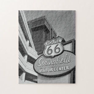 Welkom bij Springfield Grayscale Legpuzzel
