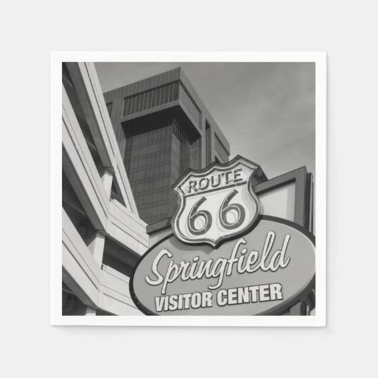 Welkom bij Springfield Grayscale Servetten (Voorkant)