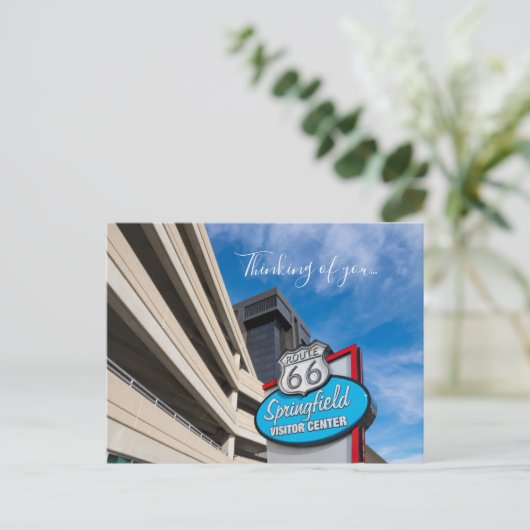 Welkom bij Springfield MO, denken aan uw Briefkaar Briefkaart (Staand voorkant)