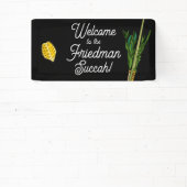 Welkom bij Succah Lulav Banner - gepersonaliseerd (Insitu)