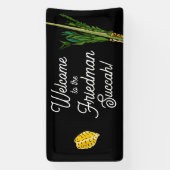 Welkom bij Succah Lulav Banner - gepersonaliseerd (Verticaal)
