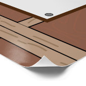 Welkom bij Succah Personalized square poster Perfect Poster (Hoek)