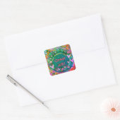 Welkom bij Teacher’s Class Personalized Vierkante Sticker (Envelop)