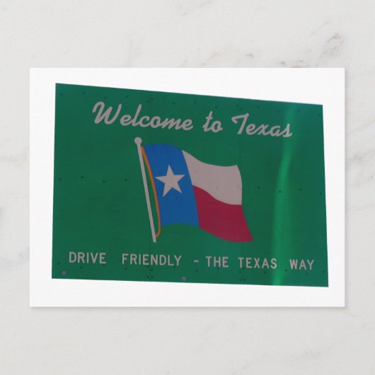 Welkom bij texas briefkaart (Voorkant)