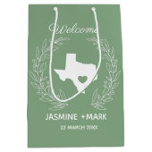 Welkom bij Texas bruiloft party aangepast Medium Cadeauzakje (Voorkant)