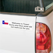 Welkom bij Texas bumper sticker (Op Truck)
