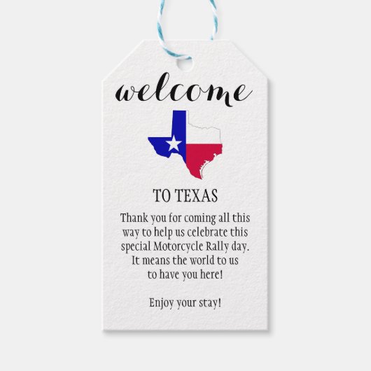Welkom bij Texas Personalized Gift Labels Cadeaulabel (Voorkant)