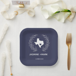 Welkom bij Texas Wedding Party Custom Papieren Bordje