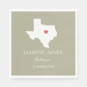 Welkom bij Texas Wedding Party Custom Servet (Voorkant)