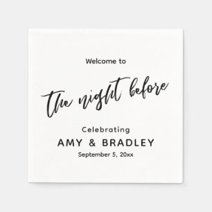 Welkom bij The Night Before Handwriting Typography Servet