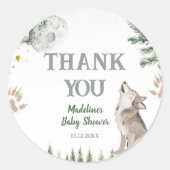Welkom bij The Pack Forest Wolf Dank u Stickers (Voorkant)