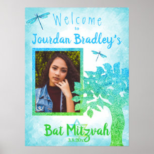 Welkom bij Turkooise & Green Party Poster