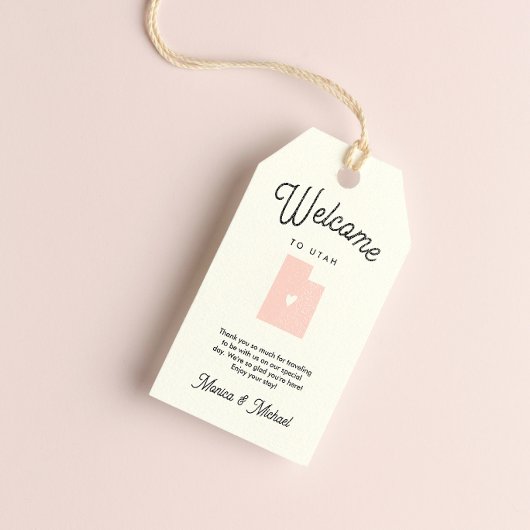 Welkom bij UTAH Wedding any COLOR! Cadeaulabel