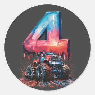 Welkom bij Vierde Een Monsterlijke Truck Legend Be Ronde Sticker