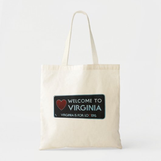 Welkom bij Virginia Sign Tote Bag (Voorkant)