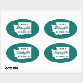 Welkom bij Washington - USA Ovale Sticker (Vel)